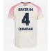Tanie Strój piłkarski Bayer Leverkusen Jarell Quansah #4 Koszulka Wyjazdowej 2025-26 Krótkie Rękawy